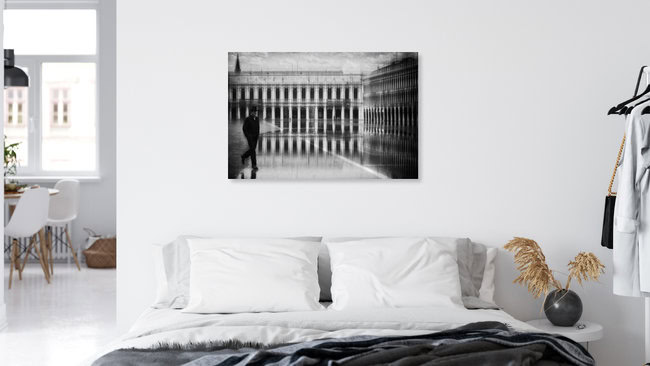 wet feet walk, Italy – wall art by Roswitha Schleicher-Schwarz as Poster or Acrylic Glass Print
