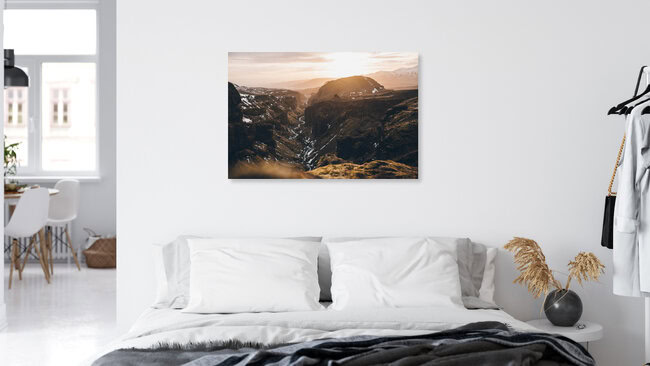 The Icelandic Canyon, Iceland Posters – wall art by Quentin Strohmeier as Poster or Acrylic Glass Print