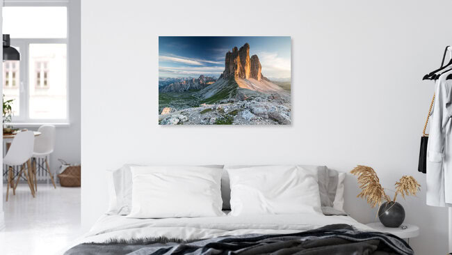 Drei Zinnen, Italien – Fotokunst von Mikolaj Gospodarek als Poster oder Acrylglasbild