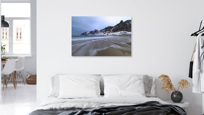 Strand von Ersfjord auf der Insel Senja, Norwegen – Fotokunst von Dirk Heckmann als Poster oder Acrylglasbild
