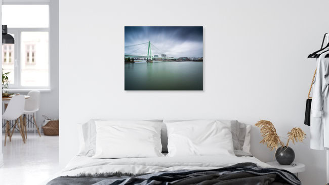 Severinsbrücke in Köln, (country) – Fotokunst von Martin Wasilewski als Poster oder Acrylglasbild