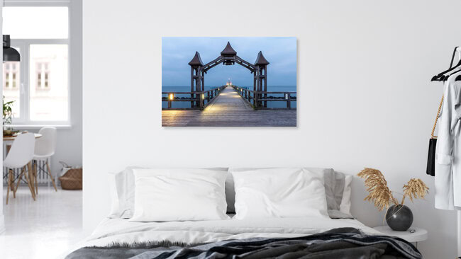 Seebrücke Sellin, Deutschland – Fotokunst von Christoph Schaarschmidt als Poster oder Acrylglasbild