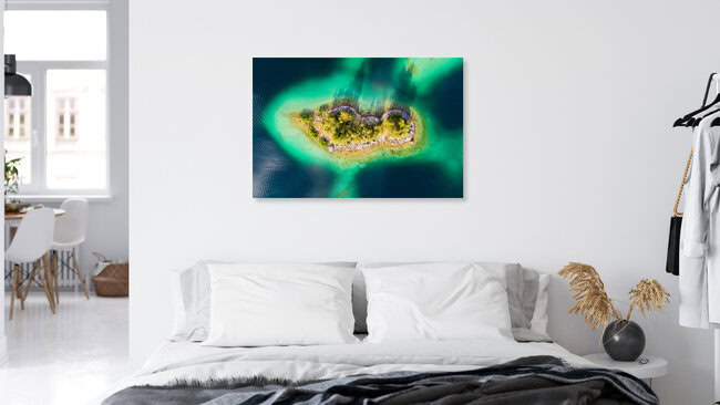 Almbichl Aerial, Deutschland – Fotokunst von Dave Derbis als Poster oder Acrylglasbild
