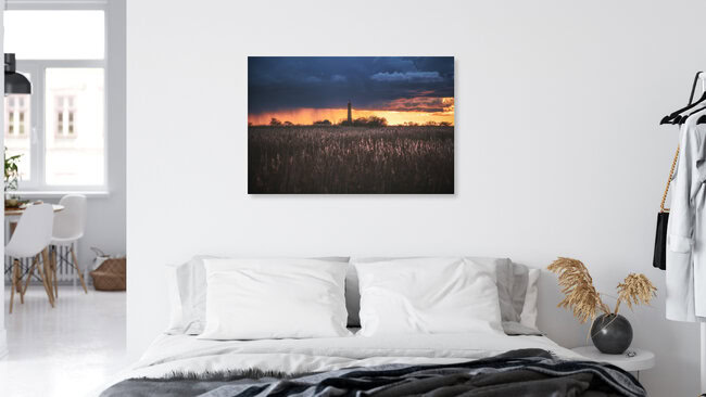 Lighthouse Flügge, Germany – wall art by Jean Claude Castor as Poster or Acrylic Glass Print