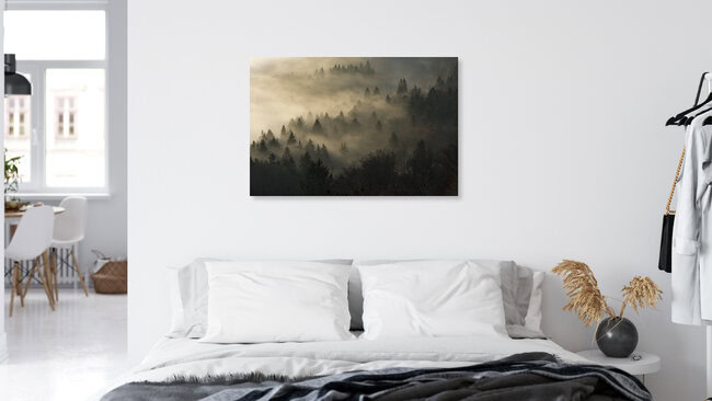 morning mist, Switzerland – wall art by Thomas Staubli as Poster or Acrylic Glass Print