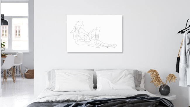 Wandbild 'Reclining woman' – Kunst von Sasha Lend als Poster oder Acrylglasbild