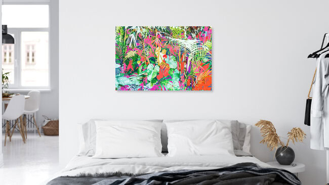 Wandbild 'Find Me Where The Tropical Things Are' – Kunst von Uma Gokhale als Poster oder Acrylglasbild