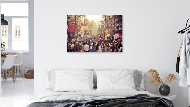 Hyderabad Old City Market, India – wall art by Keerthi Kiran Bandru as Poster or Acrylic Glass Print