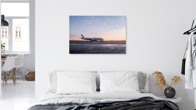 Blue Houre Plane, Deutschland – Fotokunst von Inflight Galerie als Poster oder Acrylglasbild