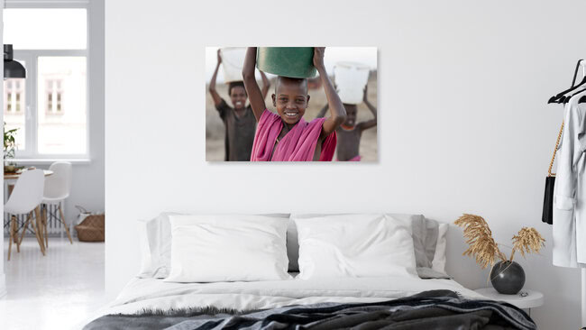 water is life, Kenya – wall art by Walter Luttenberger as Poster or Acrylic Glass Print