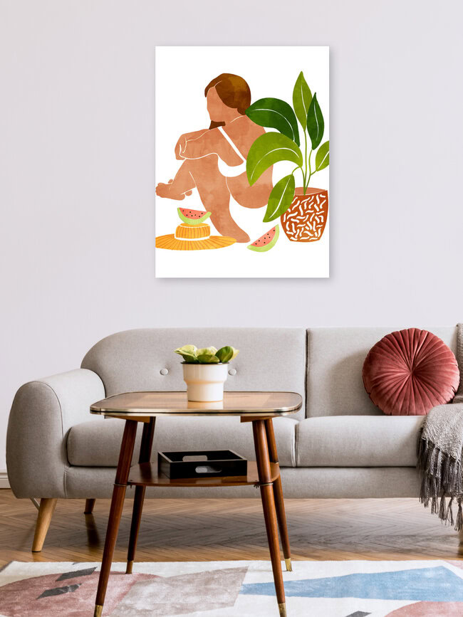Wandbild 'Hakuna Matata' – Kunst von Uma Gokhale als Poster oder Acrylglasbild