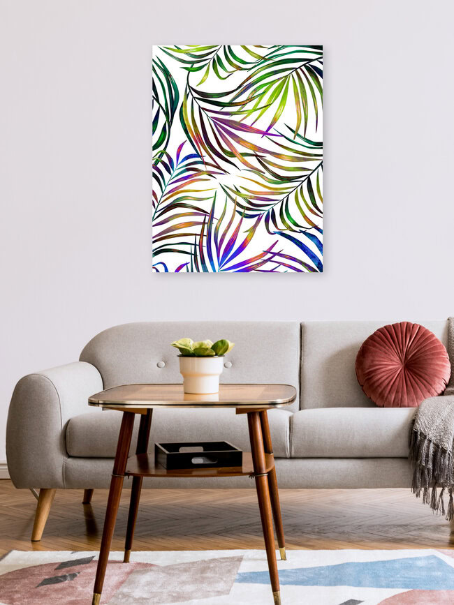 Wandbild 'Palm Dance' – Kunst von Uma Gokhale als Poster oder Acrylglasbild