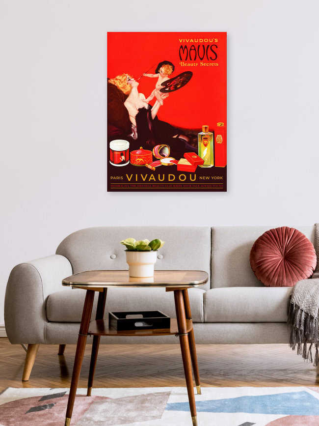 'Vivaudous' Mavis Beauty Secrets' – Wall Art by Vintage Collection as Poster or Acrylic Glass Print