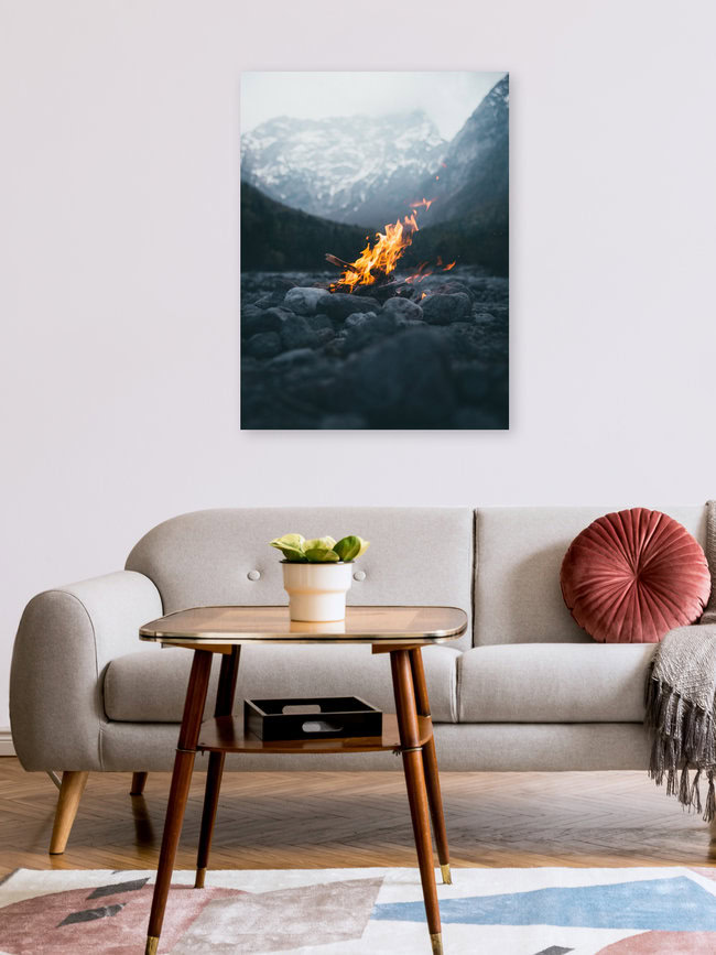 Campfire in Slovenia., Slovenia – wall art by Philipp Heigel as Poster or Acrylic Glass Print