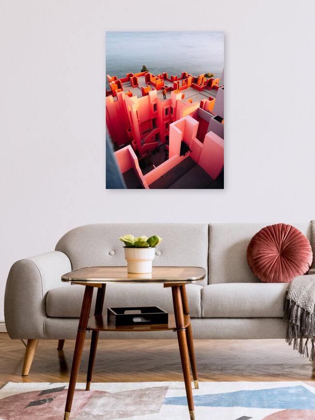 La Muralla Roja - Ricardo Bofill XI, Spain – wall art by André Alexander as Poster or Acrylic Glass Print