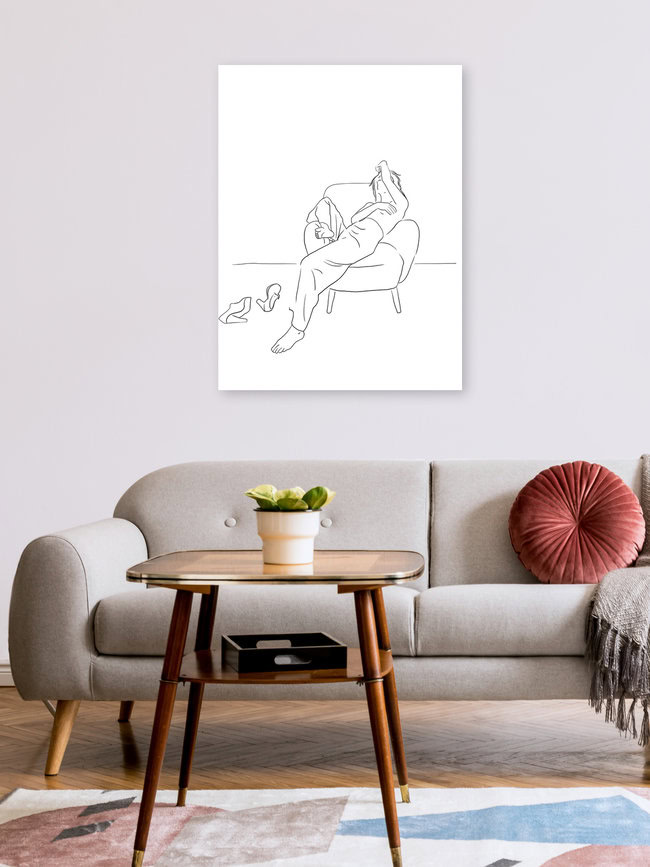 Wandbild 'Weekend' – Kunst von Uma Gokhale als Poster oder Acrylglasbild