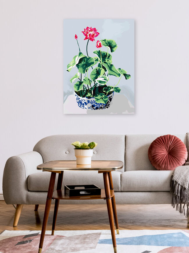 Wandbild 'Moroccan Planter' – Kunst von Uma Gokhale als Poster oder Acrylglasbild