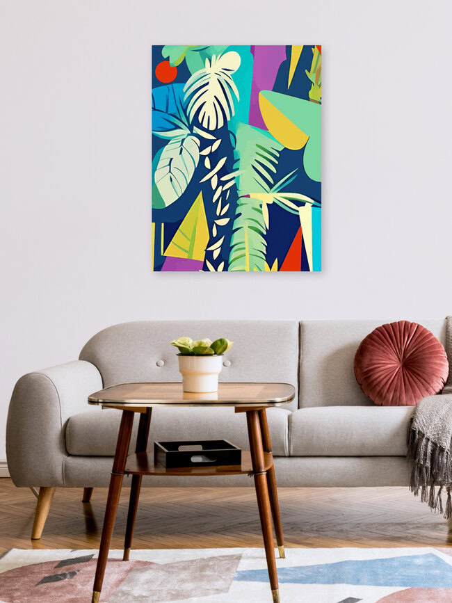 'Tropical Wilderness' – Wall Art by Uma Gokhale as Poster or Acrylic Glass Print