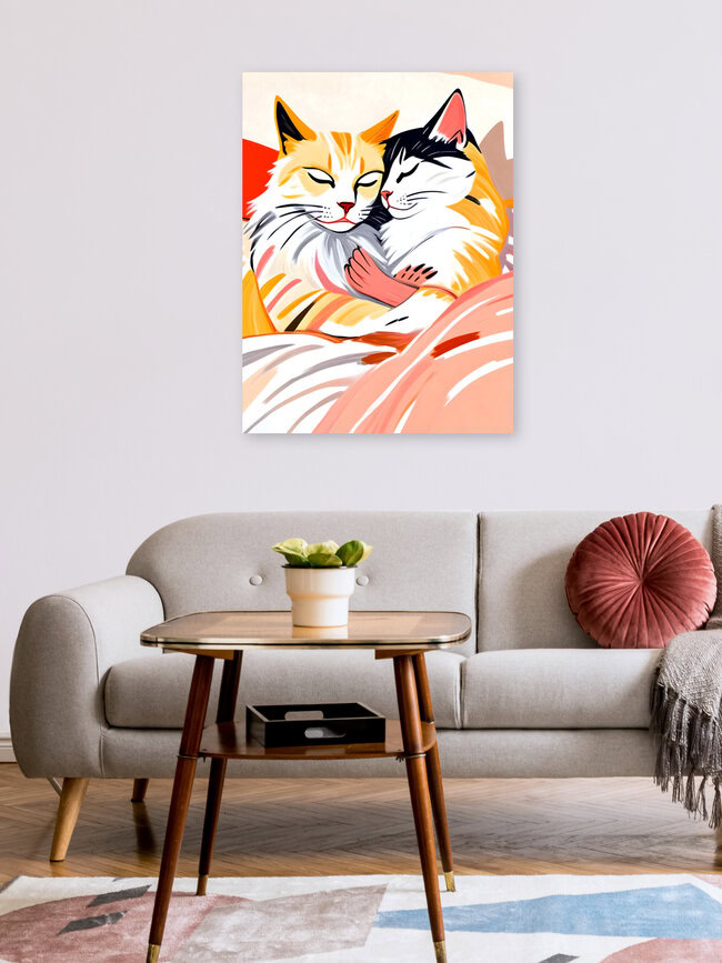Wandbild 'Sleepover' – Kunst von Uma Gokhale als Poster oder Acrylglasbild