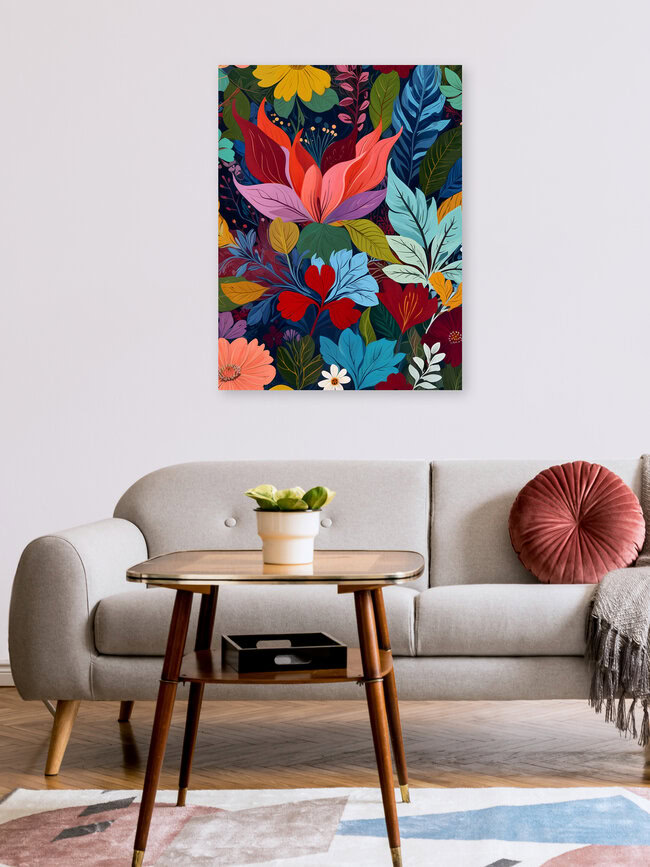 Wandbild 'Intertwined' – Kunst von Uma Gokhale als Poster oder Acrylglasbild