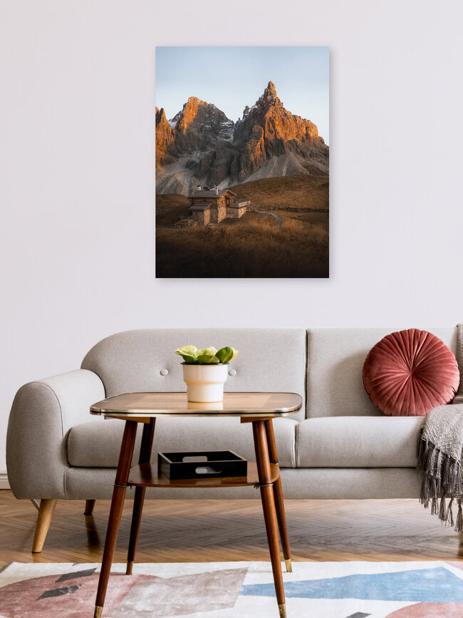 Baita Segantini, Italy, Italien – Fotokunst von Reiner Hofer als Poster oder Acrylglasbild