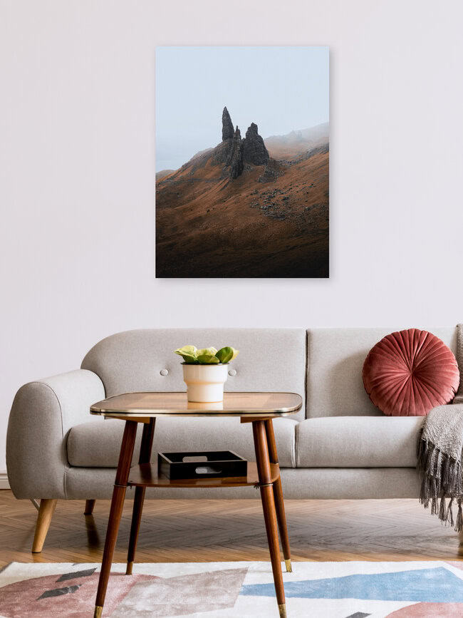 Old Man of Storr, Schottland, Großbritannien – Fotokunst von Reiner Hofer als Poster oder Acrylglasbild