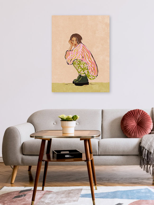 Wandbild 'Sit here with me' – Kunst von Raissa Oltmanns als Poster oder Acrylglasbild