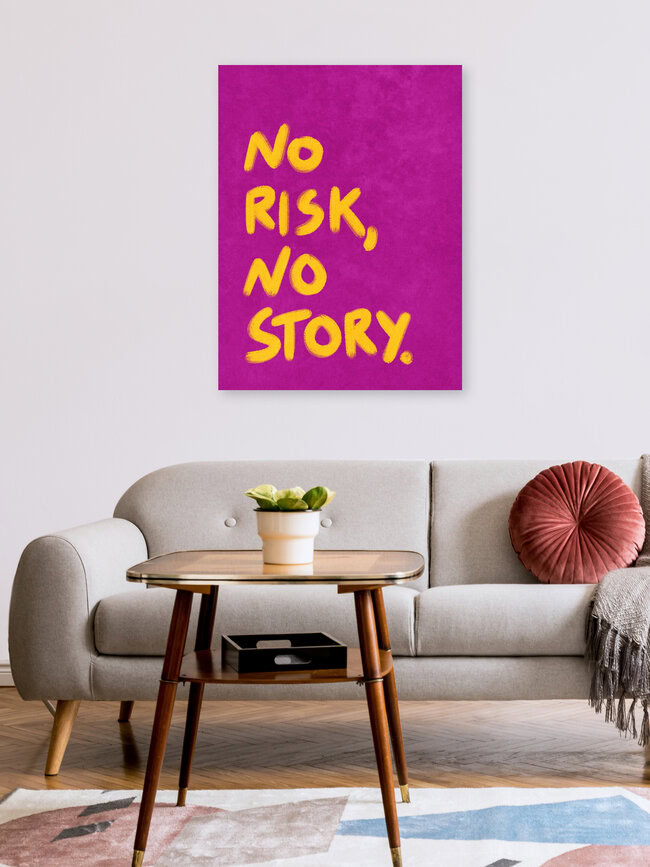 Illustration von Raissa Oltmanns: farbenfrohes Design mit inspirierendem Spruch.