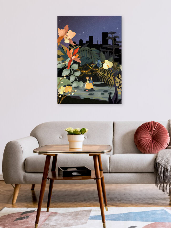 Wandbild 'LOVE AND ORCHIDS' – Kunst von Amalia Restrepo als Poster oder Acrylglasbild