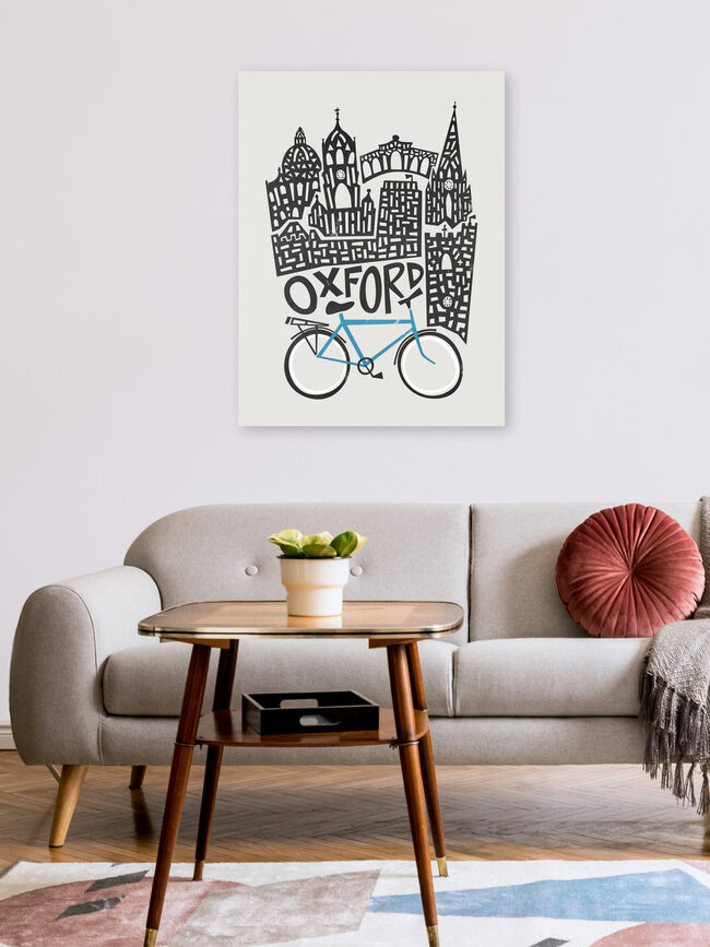 Wandbild 'Oxford Cityscape' – Kunst von Fox And Velvet als Poster oder Acrylglasbild