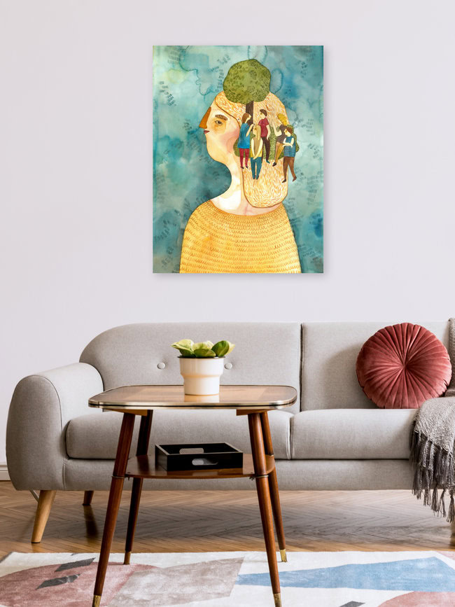 'Backyard of your mind' – Wall Art by Mirjam Siim as Poster or Acrylic Glass Print