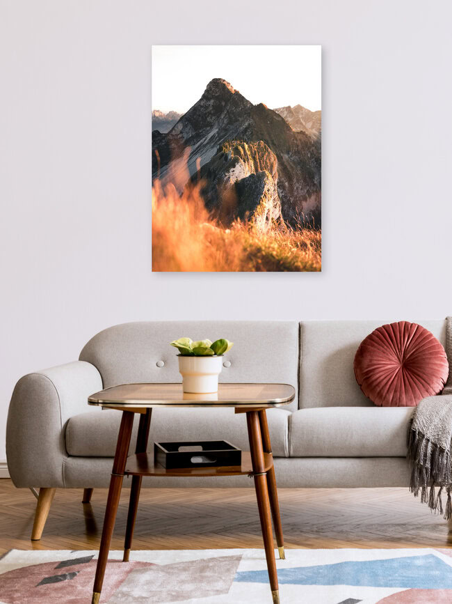 Glowing Ridge, Switzerland – wall art by Niels Oberson as Poster or Acrylic Glass Print