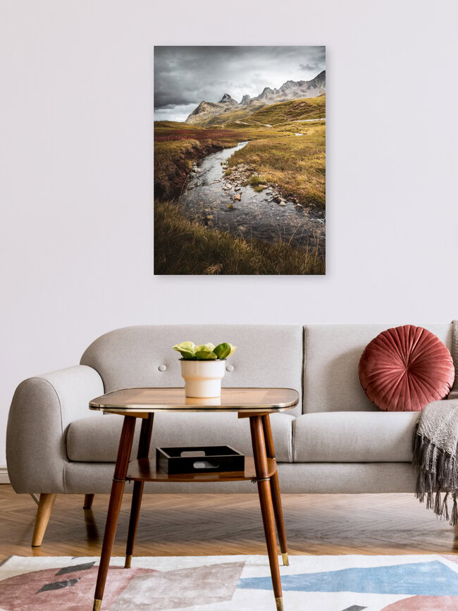 Verwall im Herbst, Österreich – Fotokunst von Roman Huber als Poster oder Acrylglasbild