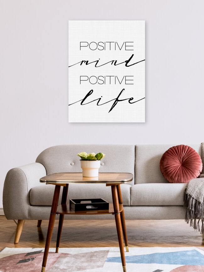 'Positive Mind Positive Life' – Wall Art by Vivid Atelier as Poster or Acrylic Glass Print