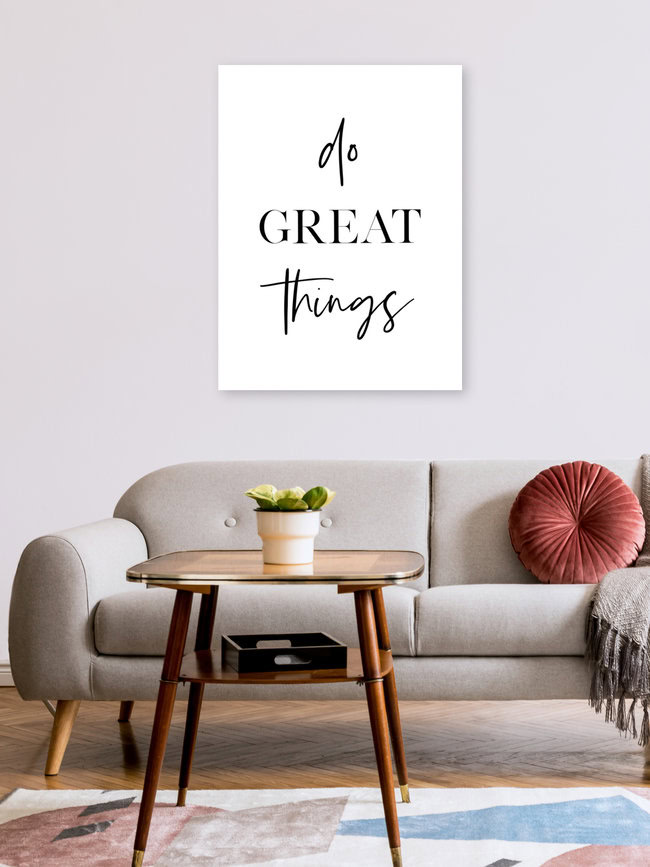 Wandbild 'Do Great Things' – Kunst von Vivid Atelier als Poster oder Acrylglasbild
