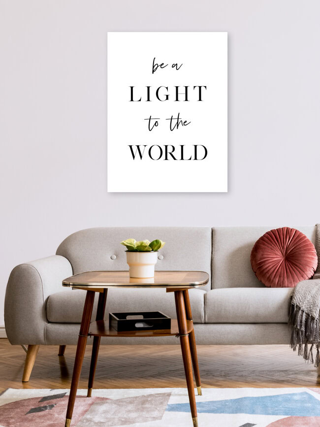 'Be a Light To The World' – Wall Art by Vivid Atelier as Poster or Acrylic Glass Print