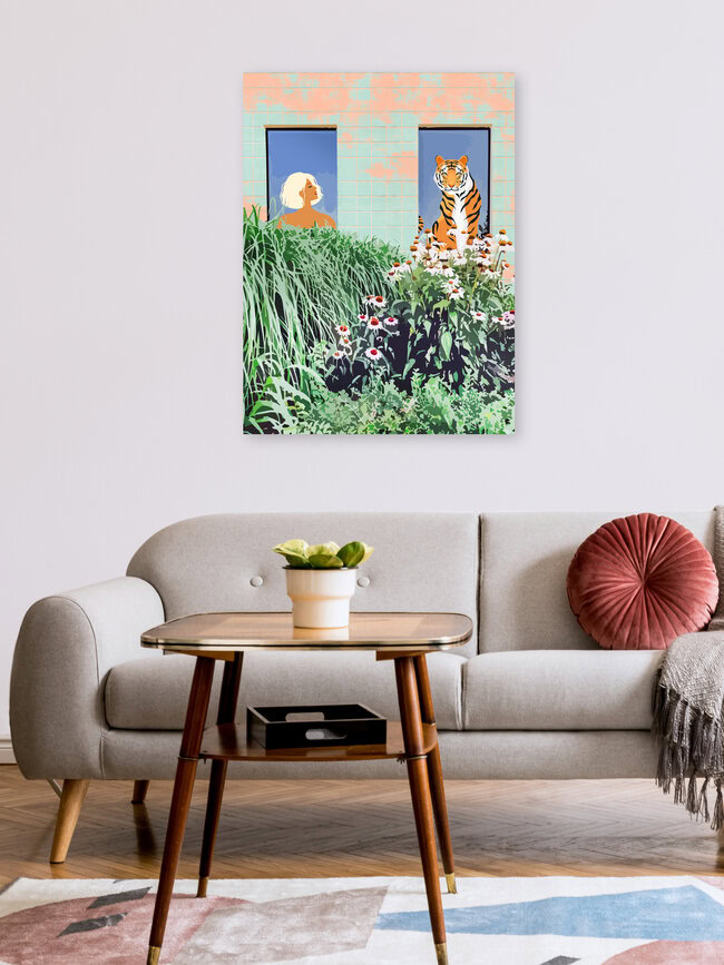 'Love Thy Neighbor' – Wall Art by Uma Gokhale as Poster or Acrylic Glass Print