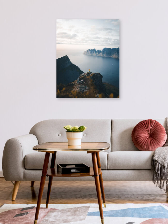 Arctic Mountains, Norwegen – Fotokunst von Philipp Pablitschko als Poster oder Acrylglasbild