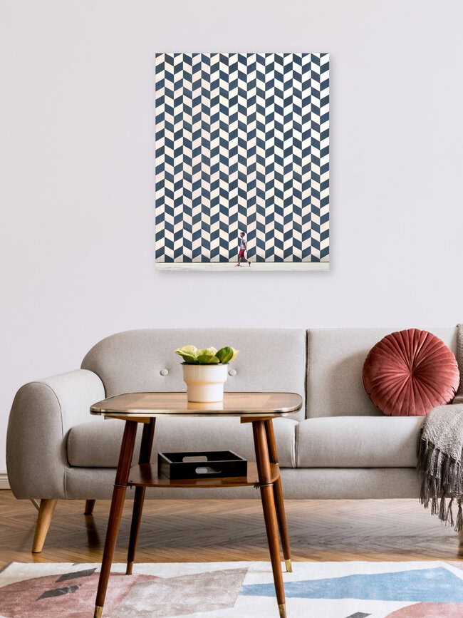 Patterned wall, Spain – wall art by Roc Isern as Poster or Acrylic Glass Print