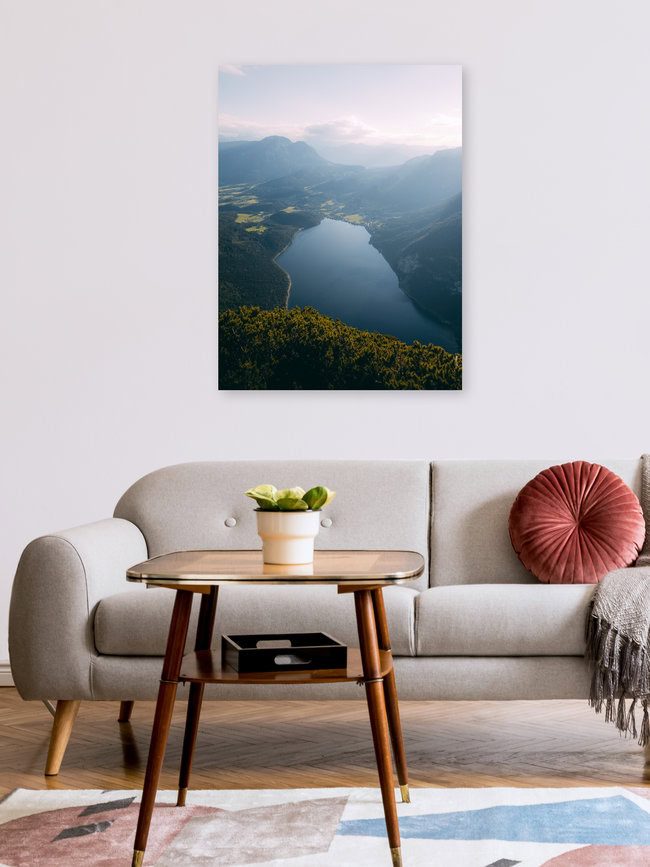 Blick ins Salzkammergut, Österreich – Fotokunst von Sebastian ‚zeppaio' Scheichl als Poster oder Acrylglasbild