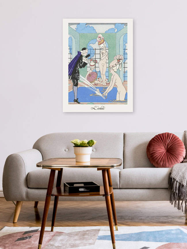 'L'Eau by George Barbier' – Wall Art by Art Classics as Poster or Acrylic Glass Print