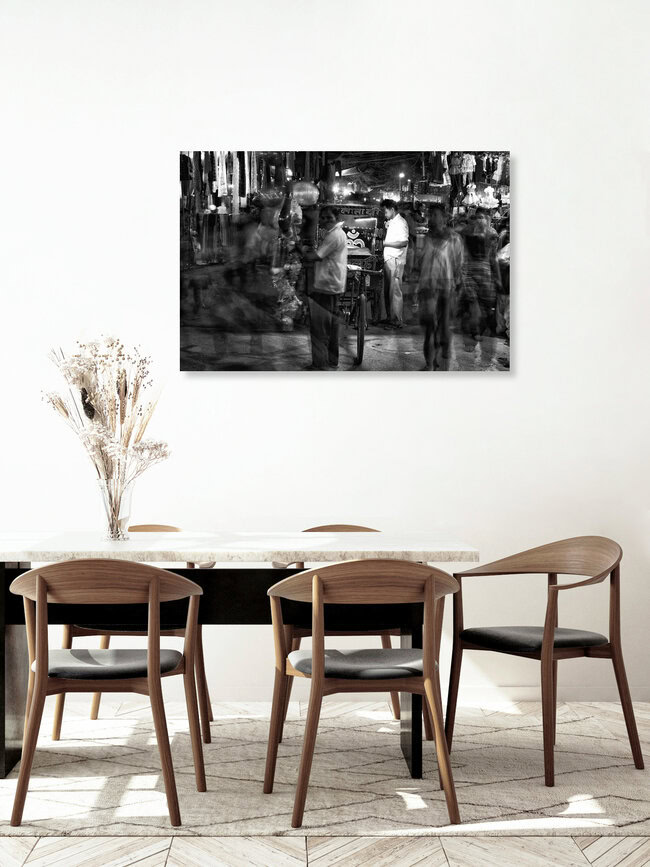Chaos, Indien – Fotokunst von Jagdev Singh als Poster oder Acrylglasbild
