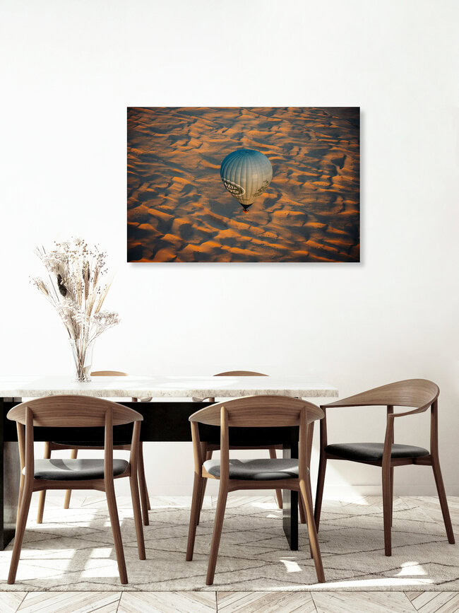 Sunrise hot air balloon ride III, United Arab Emirates – wall art by André Alexander as Poster or Acrylic Glass Print