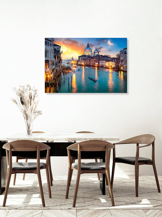 Venedig Stadtansicht mit Blick auf den Canal Grande, Italien – Fotokunst von Jan Becke als Poster oder Acrylglasbild