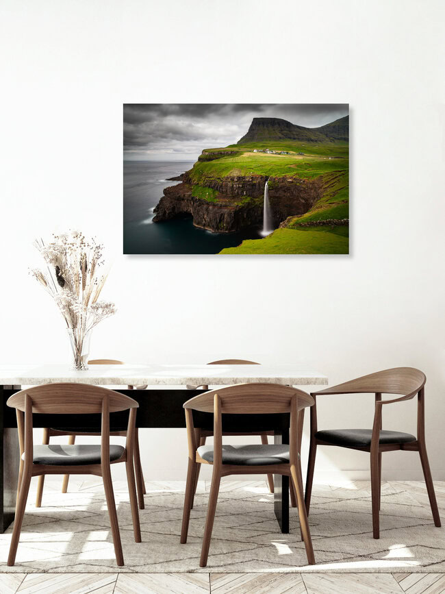 Gasadalur, Färöer Inseln – Fotokunst von Boris Buschardt als Poster oder Acrylglasbild