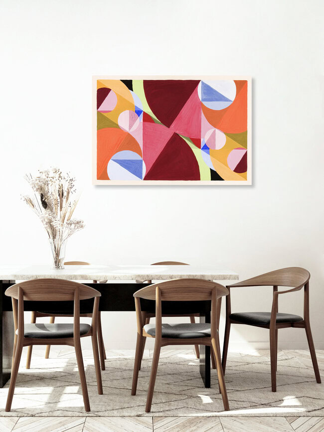 Wandbild 'Joseph Schillinger: Durch Senkrechte unterbrochene Fläche' – Kunst von Art Classics als Poster oder Acrylglasbild