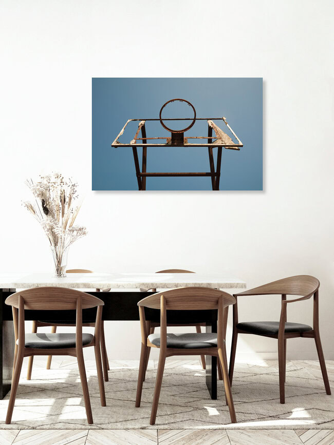 Hoop Dreams, Vereinigte Staaten – Fotokunst von AJ Schokora als Poster oder Acrylglasbild
