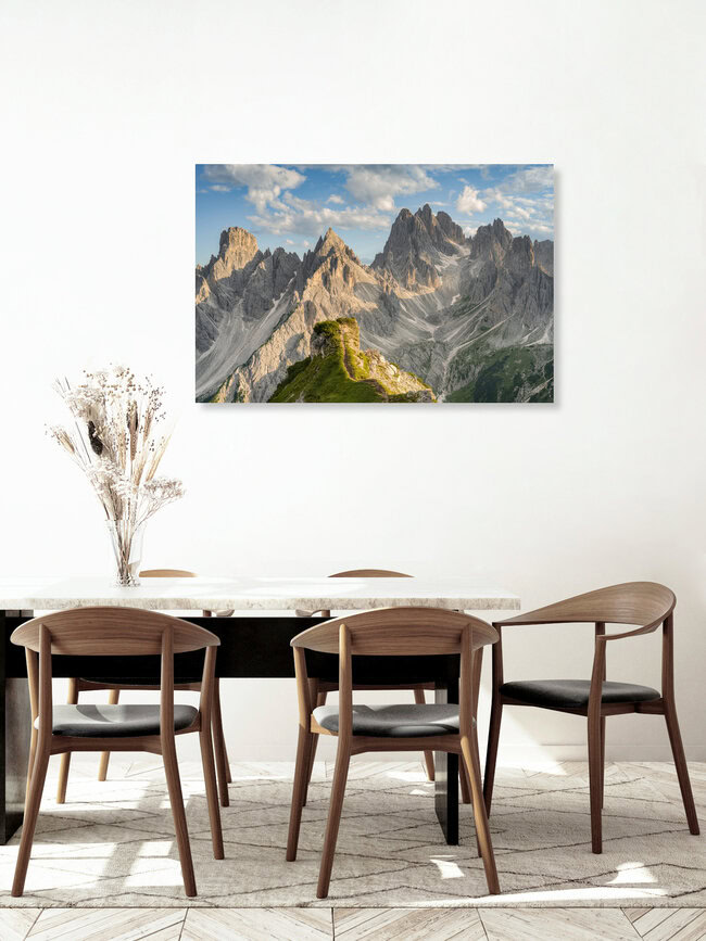Cadini di Misurina in den Dolomiten, Italien – Fotokunst von Michael Valjak als Poster oder Acrylglasbild