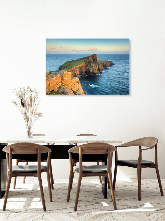 Neist Point auf der Isle of Skye in Schottland, Großbritannien – Fotokunst von Michael Valjak als Poster oder Acrylglasbild
