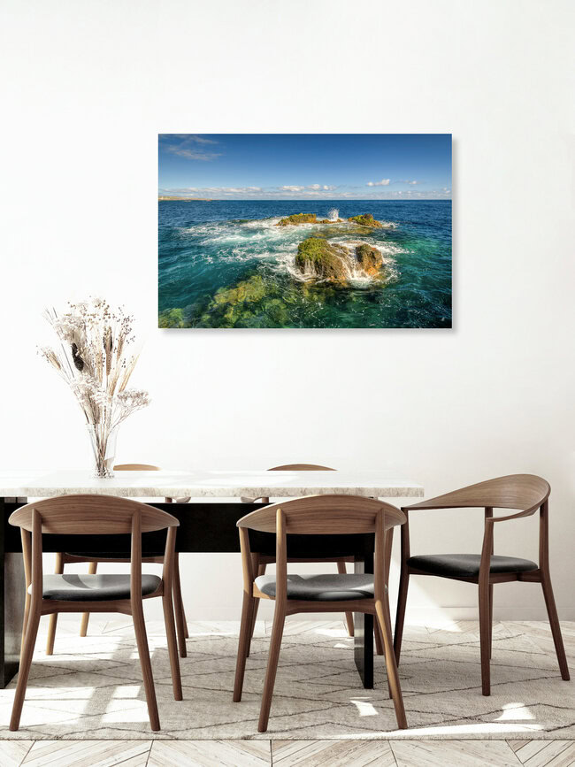 Küste bei Garachico auf Teneriffa, Spanien – Fotokunst von Michael Valjak als Poster oder Acrylglasbild